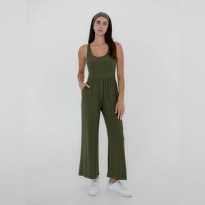 Imbodhi Hana Jumpsuit 2.0 in Ribbed Moss